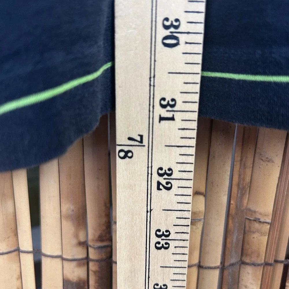 POLO Ralph Lauren Pima Cotton Black Green Stripe Pink Pony SS Preppy Shirt - XXL